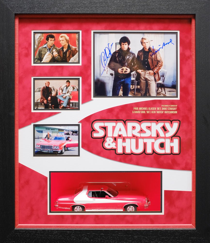 Starsky & Hutch Signed Photo by Paul Michael Glaser & David Soul- BECKETT CERTIFIED - Memorabilia Framers Shop